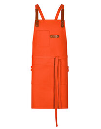 Bib Apron Canvas With Decorative Label
