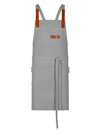 Bib Apron Canvas With Decorative Label