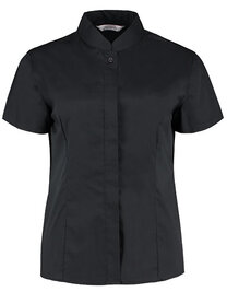 Women´s Tailored Fit Shirt Mandarin Collar Short Sleeve