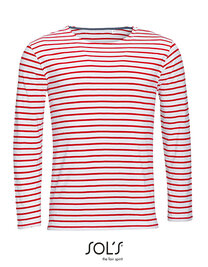 Men´s Long Sleeve Striped T-Shirt Marine